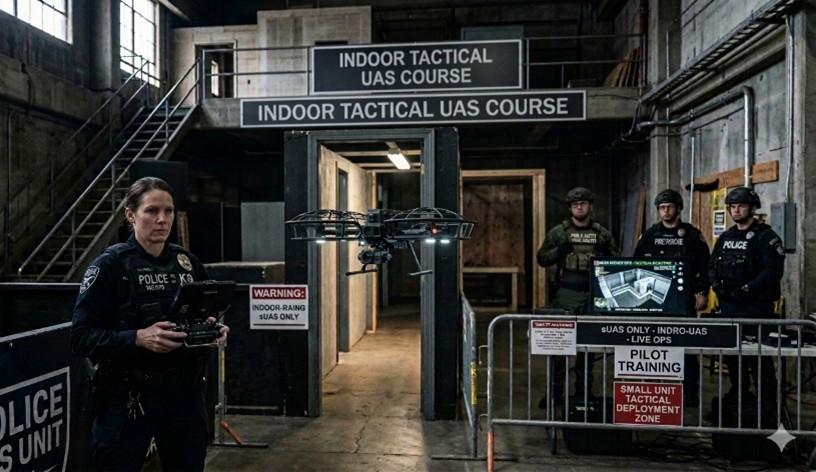 Indoor Tactical Drone Operations for Public Agencies