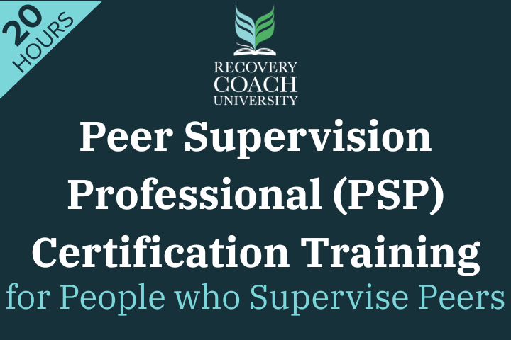 20 Hr. Peer Supervision Professional (PSP) Certification Training